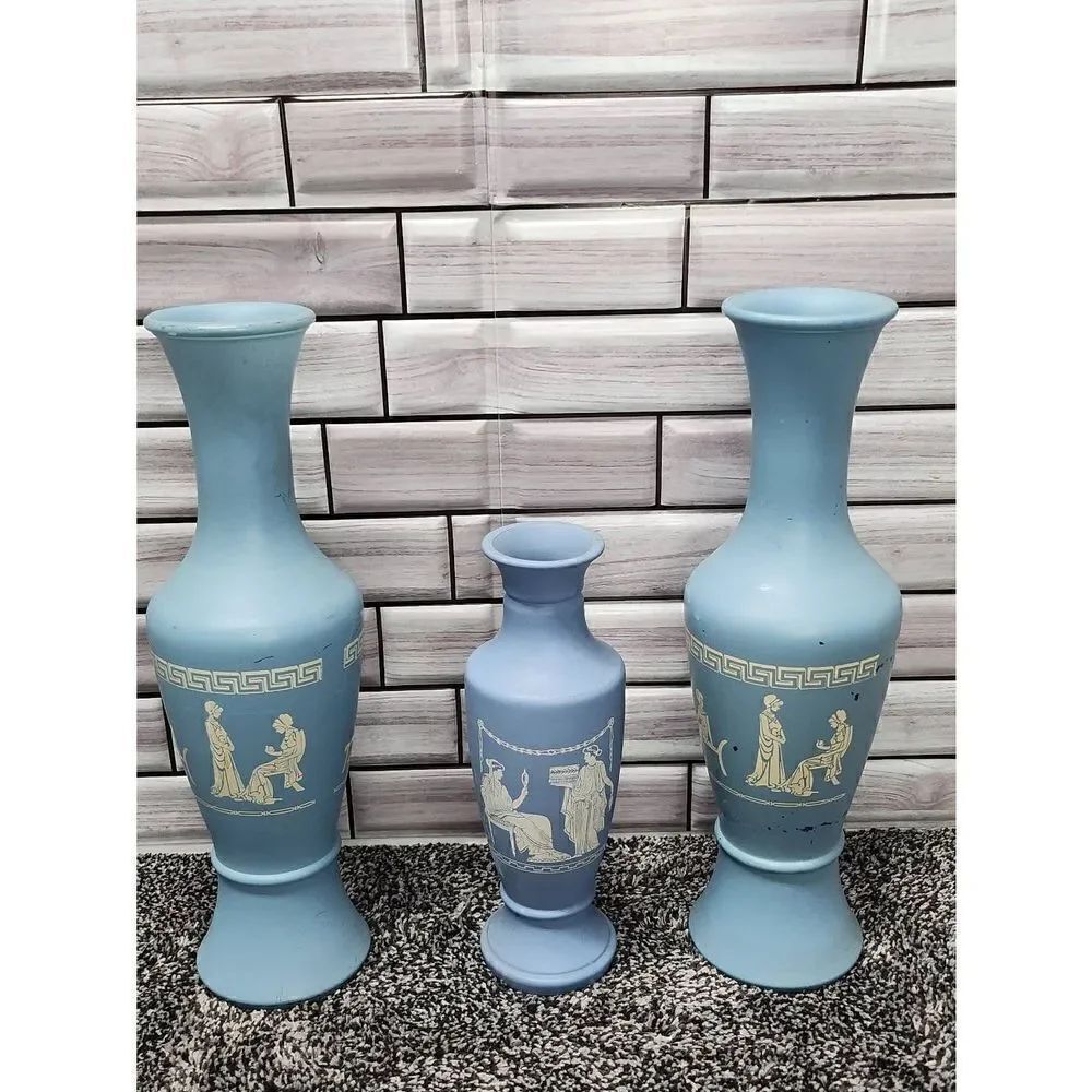 Set of 3 Greek Vases